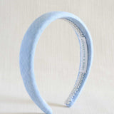 THE CHAMBRAY BLUE LINEN ALICEBAND