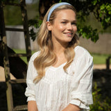 THE CHAMBRAY BLUE LINEN ALICEBAND