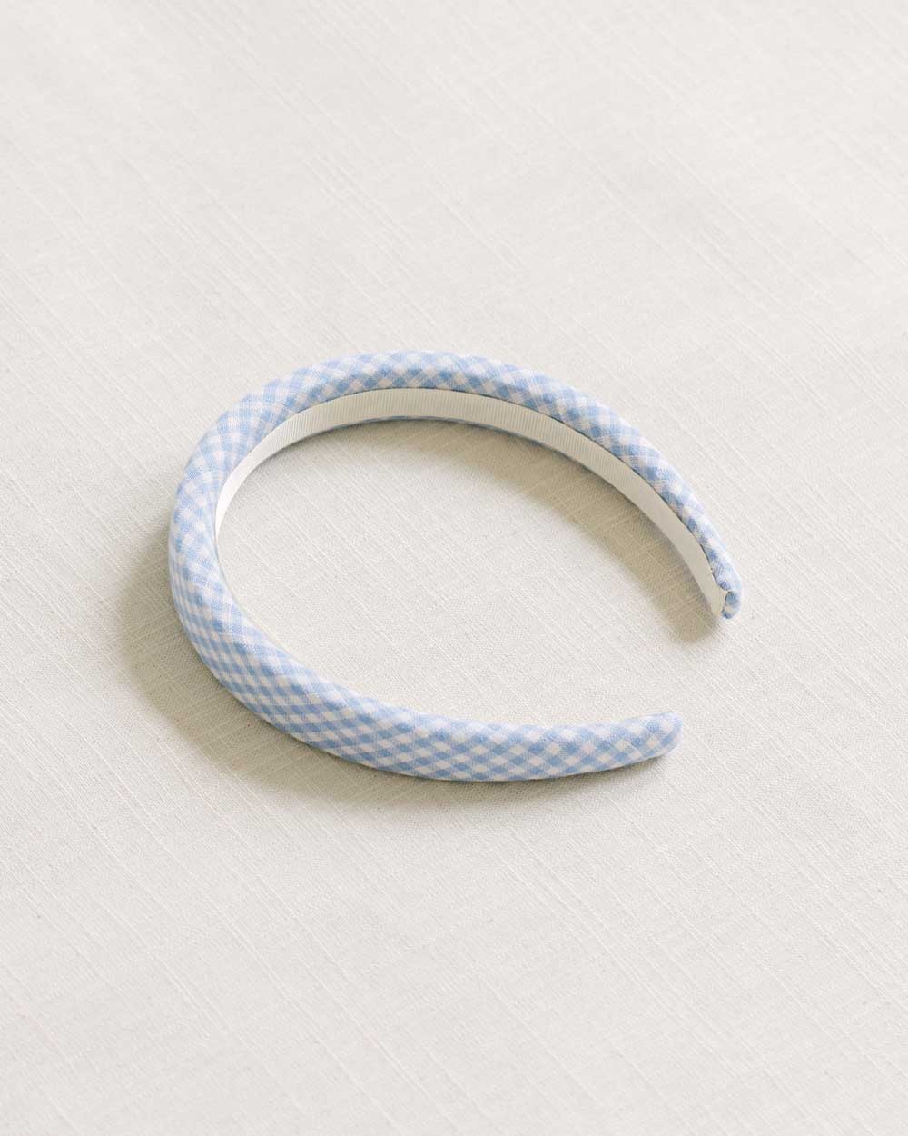 THE BLUE GINGHAM CHILDREN'S HEADBAND