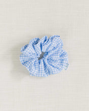 Load image into Gallery viewer, THE BLUE GINGHAM SCRUNCHIE
