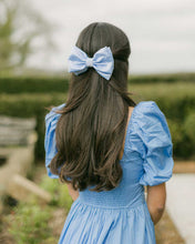 Load image into Gallery viewer, THE BLUE SATIN LUXE BOW
