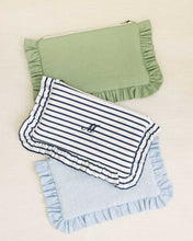 Load image into Gallery viewer, The Sage Green Ruffled Pouch
