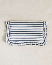 Load image into Gallery viewer, The Breton Stripe Ruffled Pouch
