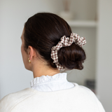 THE BROWN GINGHAM SCRUNCHIE