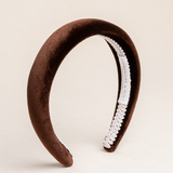 THE CHOCOLATE BROWN VELVET HEADBAND