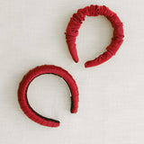 THE BURGUNDY SATIN WRAP HEADBAND