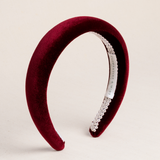 THE BURGUNDY VELVET HEADBAND