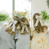 THE YELLOW LINEN CHILDREN'S BOW