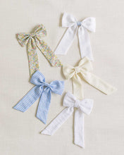 Load image into Gallery viewer, THE WHITE AND BLUE CHILDREN&#39;S BOW
