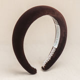 THE CHOCOLATE BROWN VELVET HEADBAND