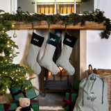THE FOREST GREEN GINGHAM CHRISTMAS STOCKING - coming soon
