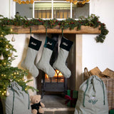 THE FOREST GREEN GINGHAM PRESENT SACK
