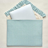 The Sage Green Gingham Laptop Sleeve