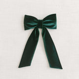 THE FOREST GREEN VELVET CLASSIC BOW