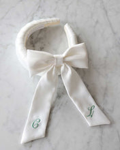 Load image into Gallery viewer, THE IVORY SATIN CLASSIC BOW
