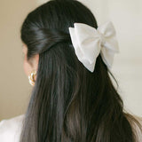 THE IVORY SATIN LUXE BOW