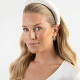 THE IVORY SATIN WRAP HEADBAND