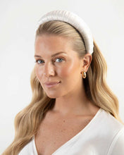 Load image into Gallery viewer, THE IVORY SATIN WRAP HEADBAND
