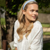 THE CHAMBRAY BLUE LINEN ALICEBAND
