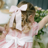 THE LIGHT PINK LINEN CHILDREN'S BOW