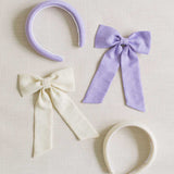 THE LIGHT YELLOW LINEN CLASSIC BOW