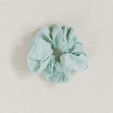 THE MINT GREEN LINEN SCRUNCHIE