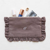 The Mocha Ruffled Pouch - Coming Soon