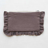 The Mocha Ruffled Pouch - Coming Soon