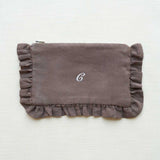 The Mocha Ruffled Pouch - Coming Soon