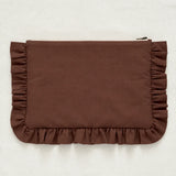 The Mocha Ruffled Maxi Pouch
