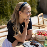 THE NAVY BLUE LINEN ALICEBAND PRE ORDER JUNE DELIVERY