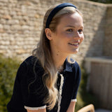 THE NAVY BLUE LINEN ALICEBAND PRE ORDER JUNE DELIVERY