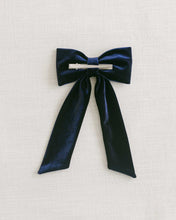 Load image into Gallery viewer, THE NAVY VELVET CLASSIC BOW
