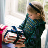 THE NAVY VELVET CHILDREN'S HEADBAND