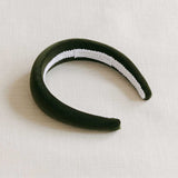 THE OLIVE GREEN VELVET HEADBAND