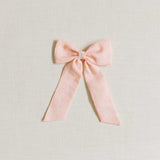THE PEACH LINEN CLASSIC BOW