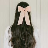 THE PEACH LINEN CLASSIC BOW