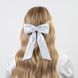 THE WHITE SATIN CLASSIC BOW