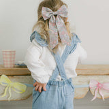 THE PASTEL FLORAL CHILDREN'S BOW MADE WITH LIBERTY FABRIC