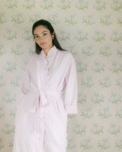 Load image into Gallery viewer, The Light Pink Ruffled Linen Robe
