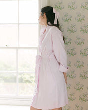 Load image into Gallery viewer, The Light Pink Ruffled Linen Robe
