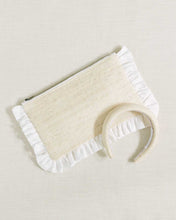 Load image into Gallery viewer, The Raffia Ruffled Pouch
