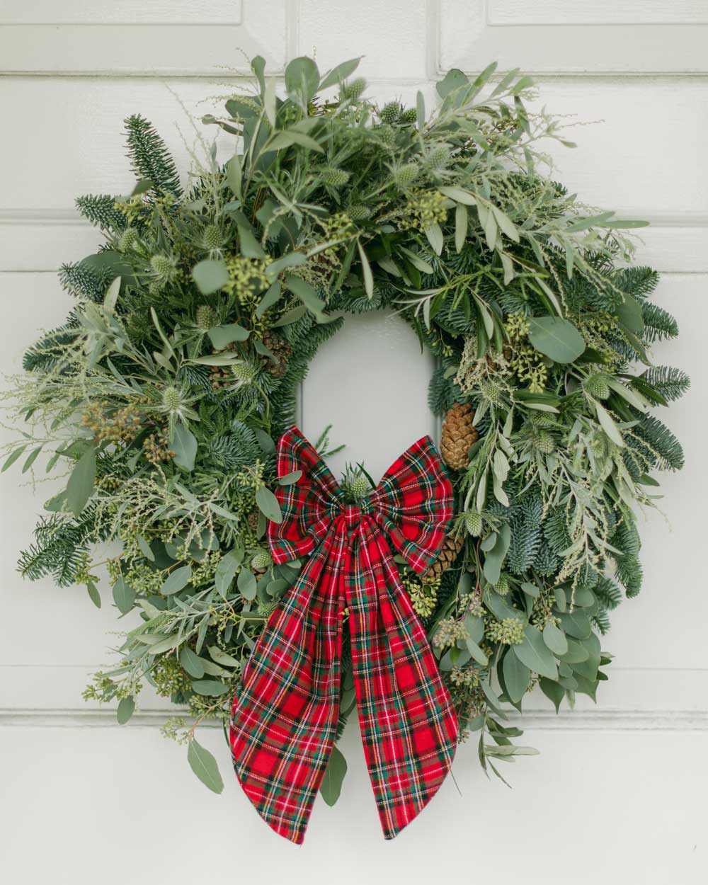 THE RED TARTAN MAXI BOW