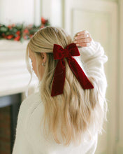 Load image into Gallery viewer, THE RED VELVET CLASSIC BOW
