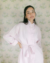 Load image into Gallery viewer, The Light Pink Ruffled Linen Robe
