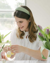 Load image into Gallery viewer, THE SAGE GREEN LINEN HEADBAND
