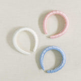 THE BLUE SATIN WRAP HEADBAND