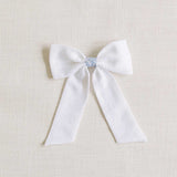 THE WHITE AND BLUE CHILDREN'S BOW