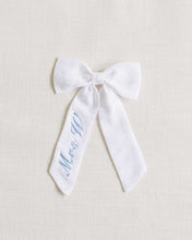 Load image into Gallery viewer, THE WHITE LINEN CLASSIC BOW
