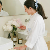 The White Ruffled Linen Robe
